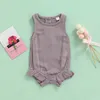 Rompers Baby Boys Clothes Girls Rompers Baby Jumpsuit Toddler Newborn Summer Casual Cotton Unisex Sleeveless Clothing 3 Color J220922