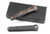 Promotion M6670 Flipper Folding Knife VG10 Damascus Steel Blade Color G10 Handle Ball Bearing Fast Open EDC Pocket Knives