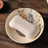 Soap Dishes European Style Flower Pattern Ceramic Dish Watch Storage Portable Home El Bathroom Toilet Decorations Accessories