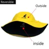 Gorro de verão kangol balde chapéu homem homem algodão casual panamá reversível pescador impresso 60cm grande cabeça sol no atacado y2209