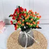 Decorative Flowers 36 Heads/Bunch Artificial Silk Bunch Mini Rose Bud Fake Peonies Home Office Party Decor Garden