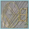 Feestdecoratie ronde ijzeren ring boog stand bruiloft rekwisieten achtergrond frame outdoor bloemen geometrische diamant display drop levering 20 dhedg