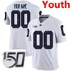 SJ Custom Penn State Nittany Lions College Football Jersey 9 Ta'quan Roberson 9 Trace McSorley 99 Yetur Gross-Matos Youth Kids Stitch