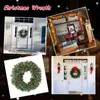 Decorative Flowers Artificial Xmas Garlands Charms Exquisite Holiday Wreathing Art Crafts Door Hanging Year Layout Props