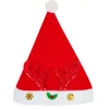 2022 Nuevo Santa Claus Multicolor Antlers Hat Mini Cartoon Kids Hat Christmas Ornnnnments al por mayor