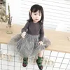 Flickklänningar Baby Star paljetter Mesh Princess Toddler Cotton Birthday Party Clothing Spring/Autumn Casual Long Sleeve Ball