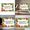 Party Decoration Building Blocks Backdrops Baby Shower Kids Birthday Wall Posters Pography Background Props Drop Delivery 2021 Home G Dh3Ec