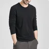 Herren-T-Shirts, Herbst-T-Shirts, Männer, Baumwolle, lange T-Shirts, Damen, einfarbig, männlich, weiblich, Basic-Thermo-T-Shirts, Slim-Fit-T-Shirt, lässig, kurze Tops