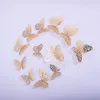 12pcs/Set 3D Hollow Out Butterfly Wall Sticker Decoration DIY Home Removable Butterfly Decal Wedding Party Window Decor Stickers BH7632 TYJ