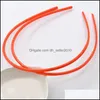 Headbands Plastic Headbands Candy Color Toothed Hair Band Girl Sweet Simple Jewelry Red Green 0.8Cm 0 32Yz Q2 Drop Delivery 2021 Dhsel Dhj1U