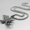 Pendant Necklaces Fashion Solid 316L Stainless Steel Cool Men's Eagle Catch Fish 3V003