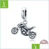 Charms 925 Sterling Sier Motorcycle Oryginalny urok biżuterii dla M akcesoria bransoletki DIY Make Drop dostawa 2021 Odkrycia komponenty dhvcj