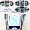 Cryo Plate Machine Body Shaping Pad Cryoskin Body Sliming Therapy avec 8 Cool Pads Utilisation en clinique