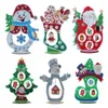 Рождественские рождественские украшения украшения акриловый DIY Merry Xmas Santa Tree Snowman Art Crafts для домашнего офиса настольный орнамент JNB15695