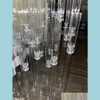 Décoration de fête 1pcs 5pcs 10pcs 12pc mariage pièce maîtresse candélabre bougeoir acrylique chandeliers pour mariages événement goutte Dh2Kq