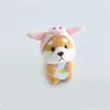 Porte-clés en peluche Style mignon Shiba Inu en peluche porte-clés petit pendentif jouets pour enfants animaux en peluche créatif cadeau d'anniversaire de noël 220923