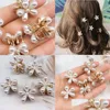 H￥rklipp Barrettes Daisy Pearl Hair Clips Mini Elegant Metal Plastic Side Clis Claws Women Girl White Make Up Hairpi Dhseller2010 DHW3L