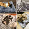 犬小屋のペンソフトフランネル厚いペットフリースパッドブランケットベッドマット用犬猫ソファソファクッションホームラグ