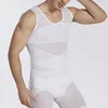 Hommes Body Shapers Hommes Compression Shaper Minceur Tondeuse Débardeurs Sans Manches Gilet Fitness Élastique Serré Maigre Tummy Sous-Vêtements Shapewear