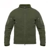 Jaktjackor 4xl herrtaktiska milit￤rrockar utomhus sport hoodie tr￶ja kl￤der fleece varm kvinnor camping vandring jacka