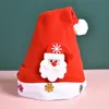 Santa Snowman Elk Hat Cartoon Red Snowflake Plush Christmas Hat Ornament