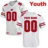 Sj Custom Wisconsin Badgers College Football Jerseys 12 Alex Hornibrook 14 Nakia Watson 16 Russell Wilson Men Women Youth Stitched