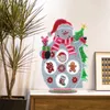 Рождественские рождественские украшения украшения акриловый DIY Merry Xmas Santa Tree Snowman Art Crafts для домашнего офиса настольный орнамент JNB15695