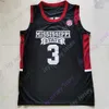 NIK1 2021 NOVO NCAA College Mississippi State Basketball Jersey 3 D.J. Stewart Jr. Tamanho S-3xl Black White