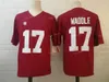 SJ NCAAビーコンヒルズ＃24 Stilinski Red College Football Jersey JerseysシャツS-3XL