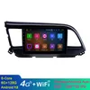 Aftermarket Android 9 tum GPS Navigation Car Video Radio för 2016-Hyundai Elantra LHD med Bluetooth USB WiFi Support SWC 1080p