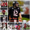 SJ Custom Northern Illinois Huskies NIU College Football Jersey 72 Greg DeLuca 75 Leif Engstrand 8 Jevyon Ducker 80 Mike DeHaan Jeunes cousus