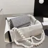 Luxury Designer bag Shoulder Handbags C Quality High Fashion women wallets Clutch totes CrossBody cowhide Pearl chain tofu bags Ladies purse 5A handbag with logo