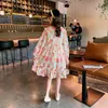 Sukienki dziewczynki sukienki kwiatowy wzór dziewcząt impreza dla dzieci swobodne styl dzieci