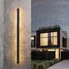 Outdoor Led Lights Waterproof Long Wall Lamp Strip Garden Courtyard Door Post Indoor Bedroom Headboard