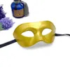 Halloween Mask Black Man Half Face Dorosły Białe przyjęcie Dżentelmen Masquerade Mask Maski RRE14753