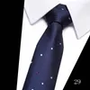 Bow Ties 7cm Mens Business Tie Resmi Çizgili Jakard Düğün Kravat Dar Klasik Corbata Neckwear Gravata