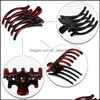 Hair Clips Barrettes Pc Material Yin Yang Color Back Of The Head Clips Woman Special Strange Hand Hair Holder Pentadentate Plastic M Dhg9A