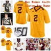 SJ NCAA College Jerseys Minnesota Golden Gophers 40 Alex Strazzanti 45 Carter Coughlin 5 Zack Annexstad 6 Chris Williamson Custom Football