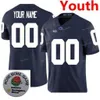 SJ Custom Penn State Nittany Lions College Football Jersey 9 Ta'quan Roberson 9 Trace McSorley 99 Yetur Gross-Matos Youth Kids Stitch