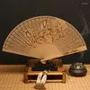 Decoração de casa Trabalhador Hollow Out Fan Rosewood Ebony dobring Sandalwood estilo chinês no exterior presente antigo