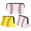 Party Favor Portable Travel Cosmetic Bag Neoprene Material Baseball dragkedja förvaringsväska 13 Stilar