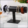 Jóias Stand New Fashion Jewelry Display Uma camada Veet T-Bar Rack Stand para pulseiras Relógio 3 cores 543 T2 Drop Delivery 2021 packa dhvam