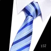 Bow Ties 7cm Mens Business Tie Resmi Çizgili Jakard Düğün Kravat Dar Klasik Corbata Neckwear Gravata