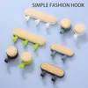 Hooks Wooden Coat Bag Hat Hangers Wall Hanging Hook Decor Accessories Key Rack Holder Storage Decoration Home Clothes N6L8