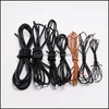 Cord Wire 2-5M/Lot 1.5 2 2.5 3 4 5 6Mm couleur véritable cuir de vache rond string cordon bricolage bracelet résultats corde chaîne pour bijoux Maki Dhirm