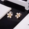 Earrings Brands Ear Studs High Quality Designers Earring Classic Golden Pearl Jewelry for Woman Wedding Gifts Party Presents