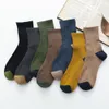 Men's Socks Japanese Harajuku Winter Warm Thicke Terry Breathable High Quality Casual Business Cotton Male 220923