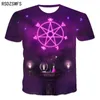 T-shirts pour hommes 2022 Dernière conception 3D T-shirt Style gothique Impression Dream Magic Pattern Hommes Fit l'autre côté d'un vêtement 5XL