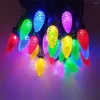 Str￤ngar C6 Julgranstr￤ngsljus 50/100 LED Multicolor Strawberry Fairy Light Outdoor Garland Lamp f￶r uteplats Party Trees Decor