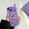 3D Case Kawaii милый японский мультипликационный аниме -аниме Monster Monster Chase Case для iPhone 14 11 12 13 Pro XS Max XR x Shockpereplow Soft Cover Soft Cover